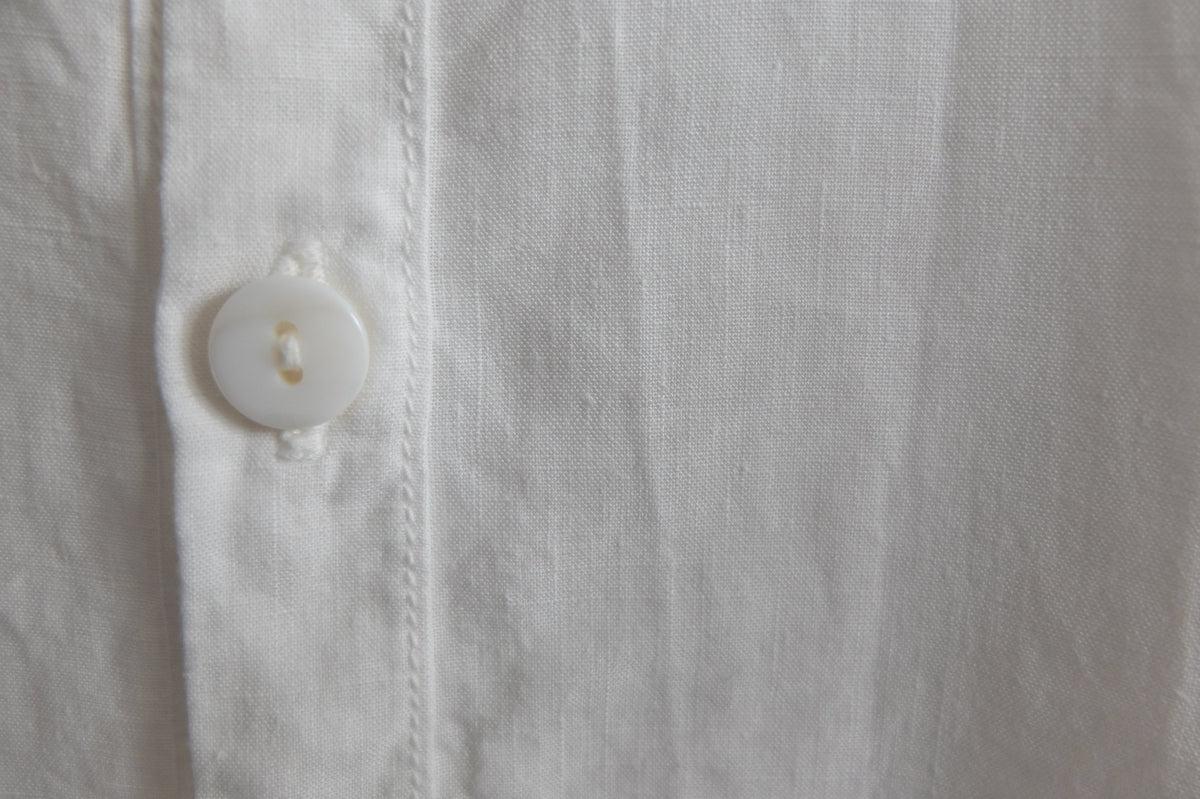 MITTAN / 大麻シャツ2 高密度 白 SH-109 / unisex