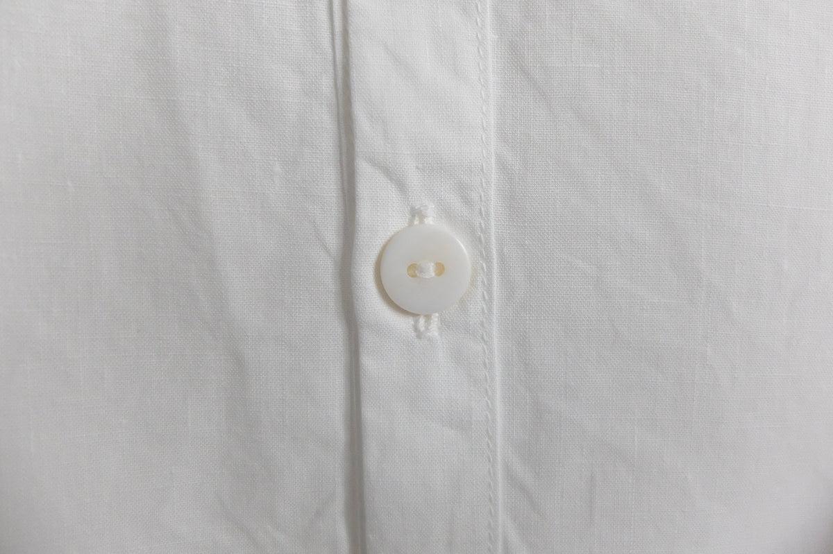 MITTAN / 大麻シャツ2 高密度 白 SH-109 / unisex