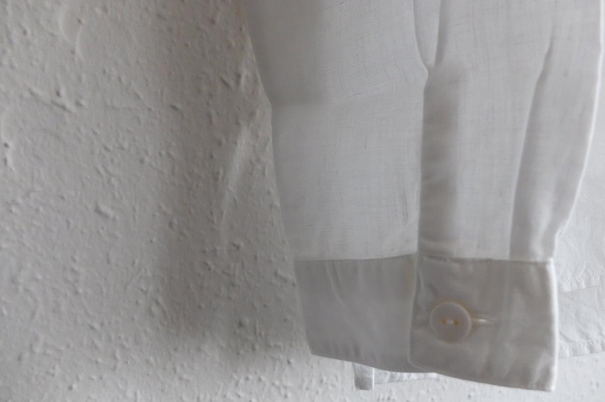 MITTAN / 大麻シャツ2 高密度 白 SH-109 / unisex