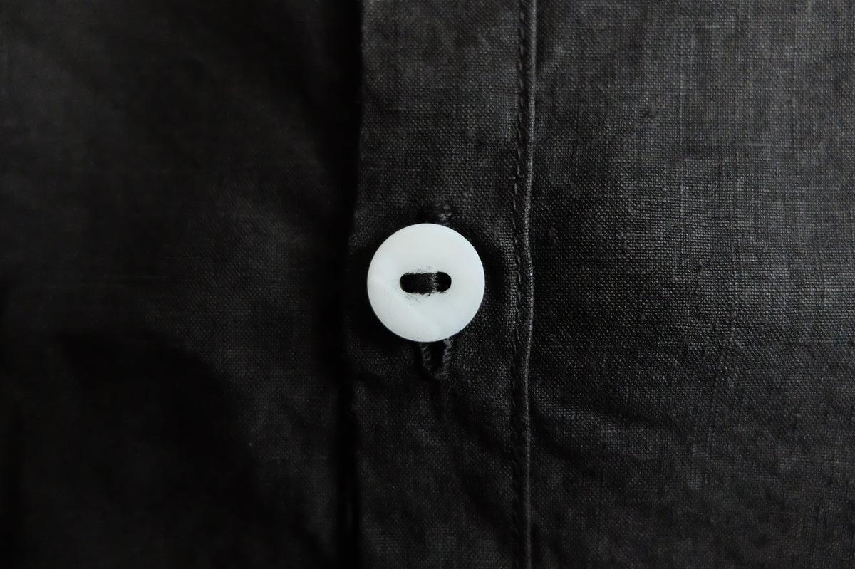 MITTAN / 大麻シャツ2 高密度 黒 SH-109 / unisex