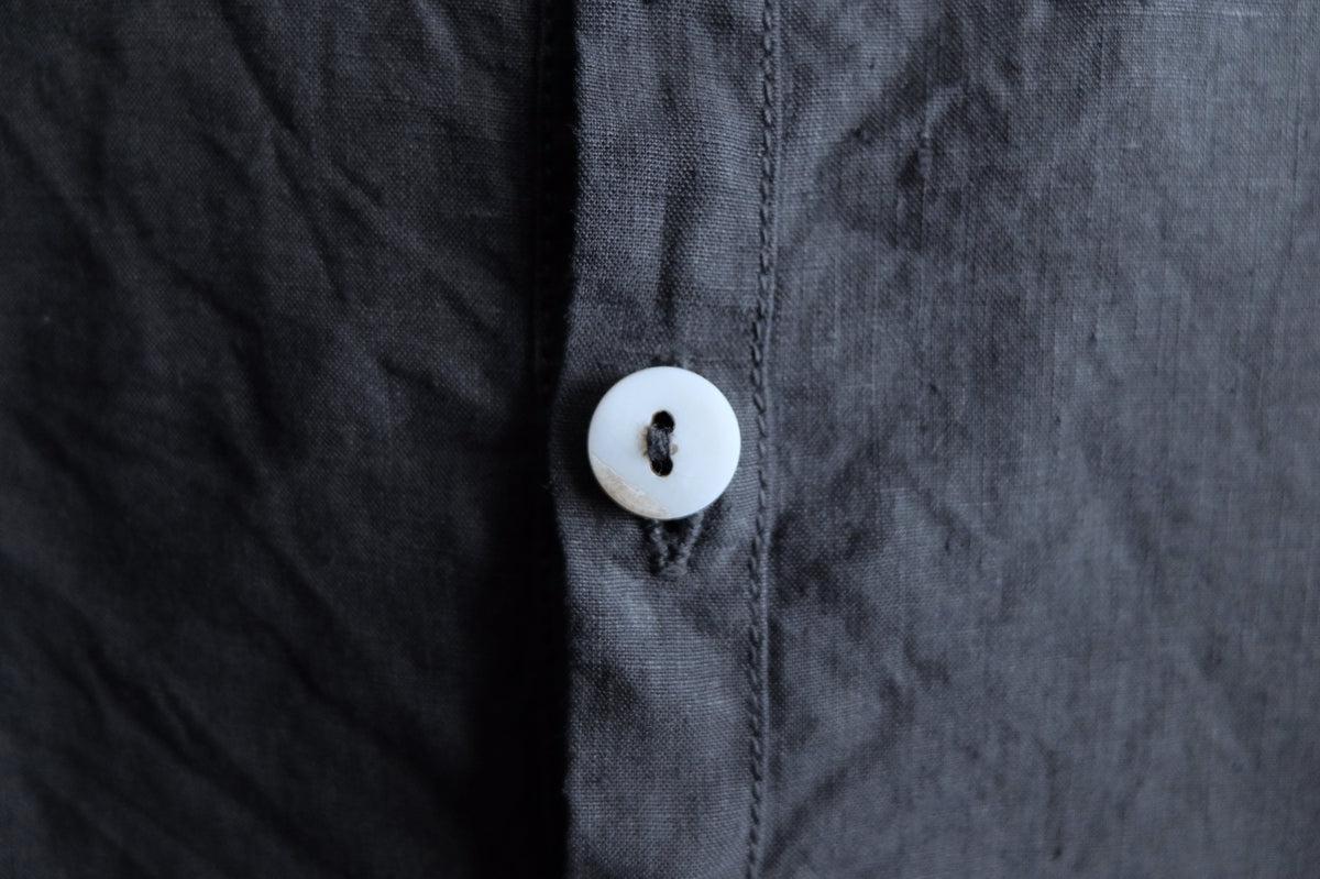 MITTAN / 大麻シャツ2 高密度 墨黒 SH-109 / unisex