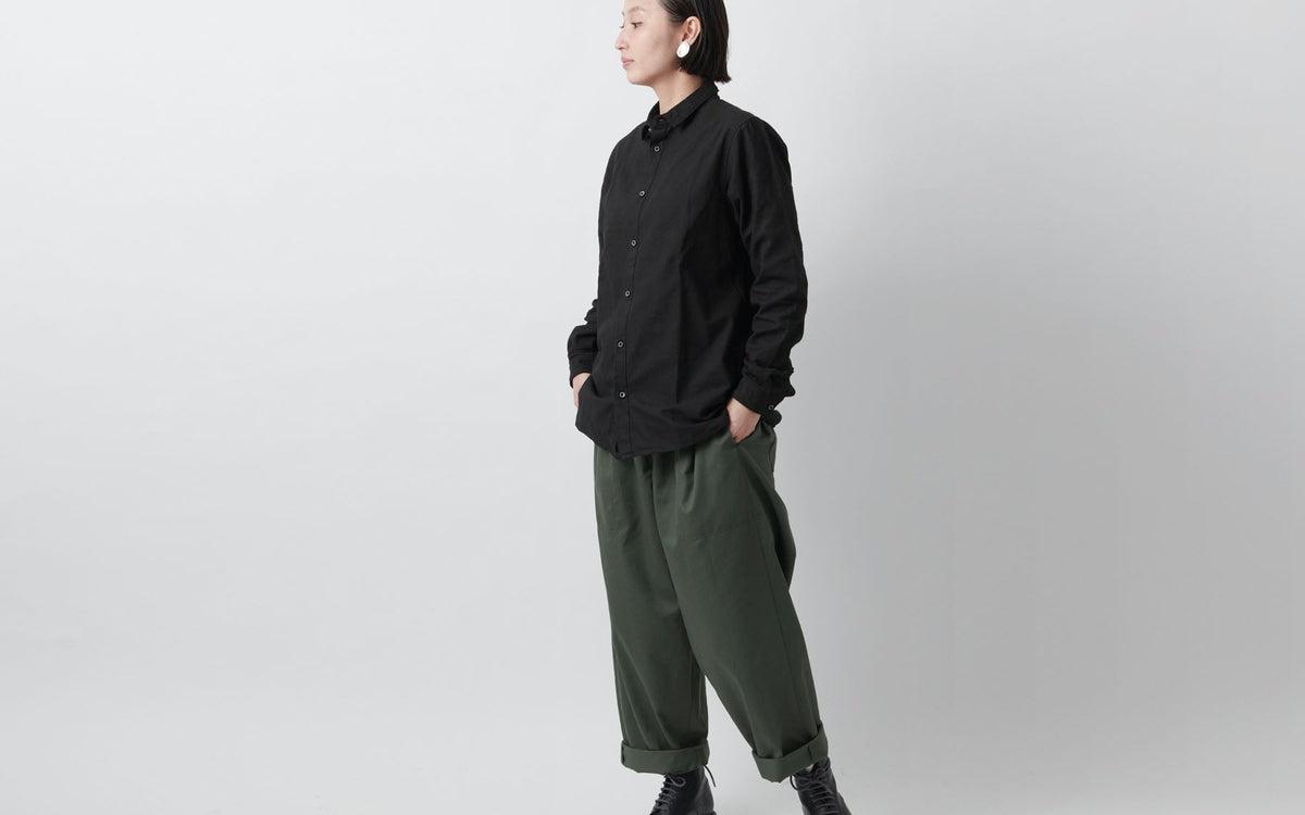 MITTAN / 岡崎木綿シャツ 黒 SH-62 / unisex