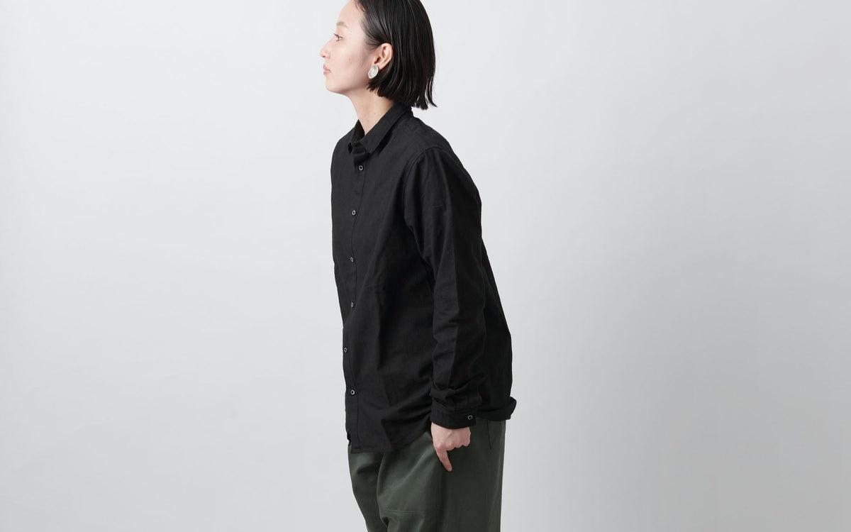 MITTAN / 岡崎木綿シャツ 黒 SH-62 / unisex