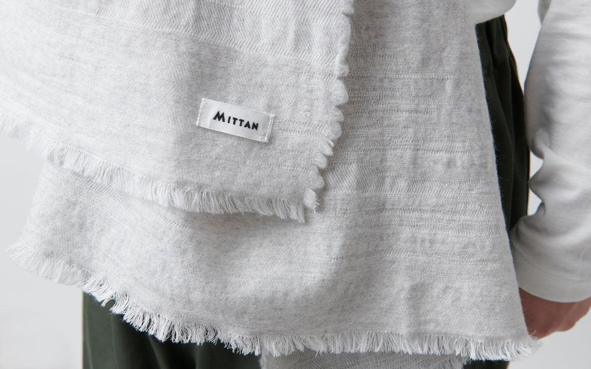 MITTAN / 毛布2 中 薄灰 SC-20 / unisex