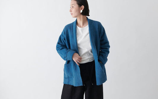 MITTAN / OCガラ紡ジャケット 藍×胡桃 JK-07C / unisex