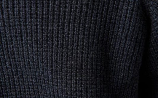 MITTAN / 軽量ウールニットブルゾン 墨黒 KN-14 / unisex