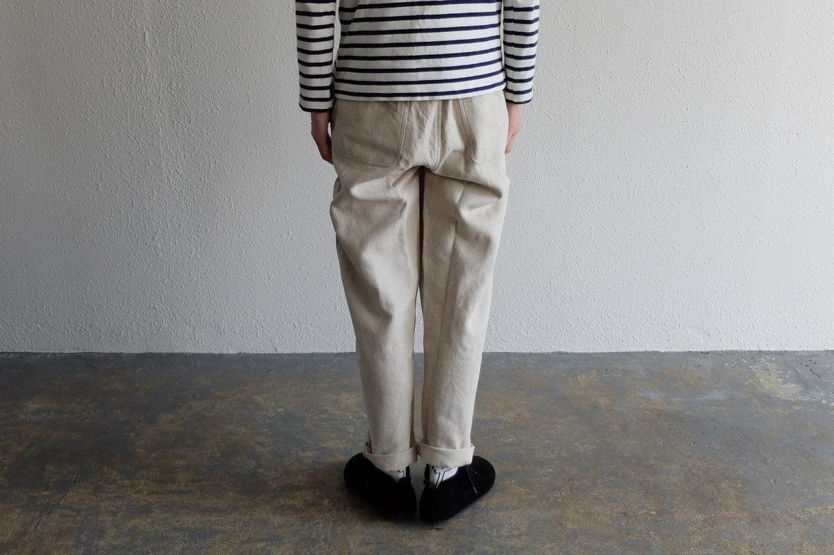 MITTAN / 亜麻苧麻ロングパンツ 墨黒 PT-91 / unisex