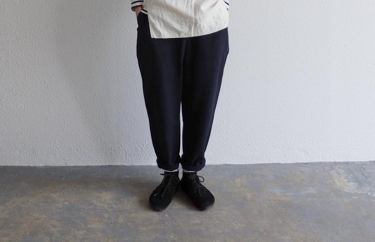 MITTAN / 亜麻苧麻ロングパンツ 濃緑 PT-91 / unisex