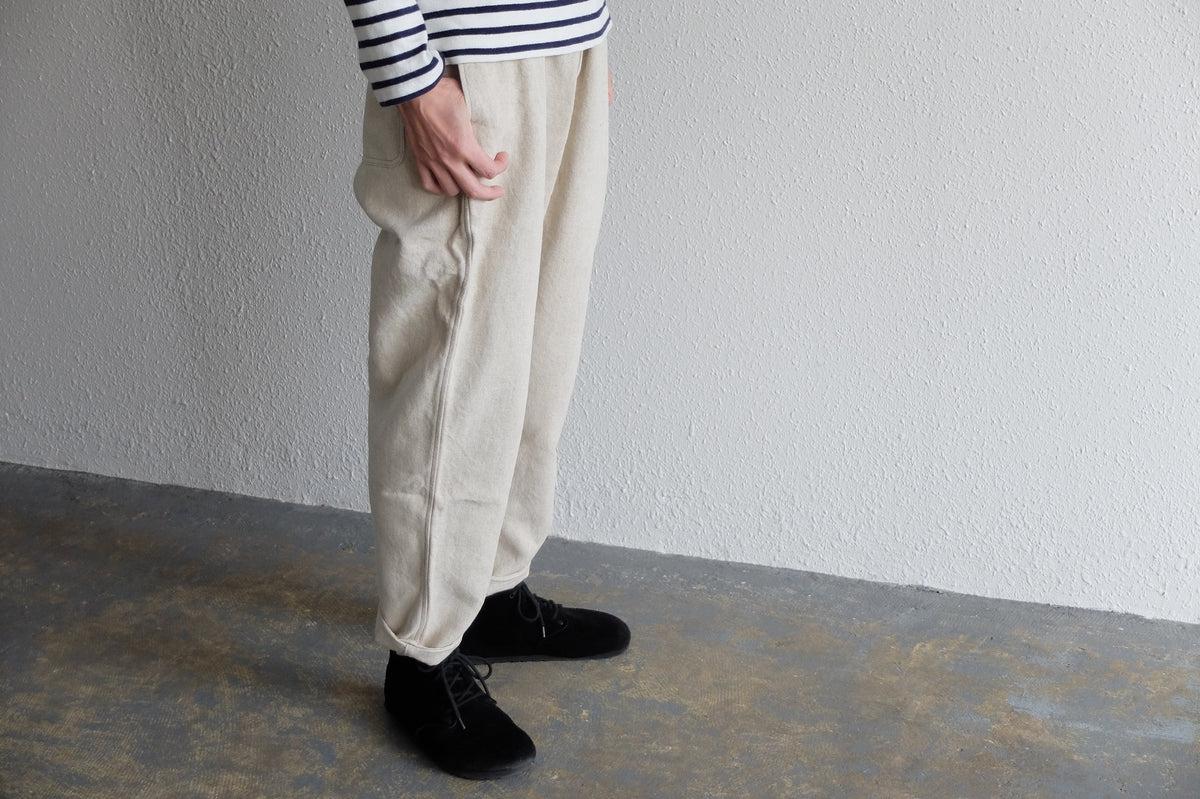 MITTAN / 亜麻苧麻ロングパンツ 生成 PT-91 / unisex