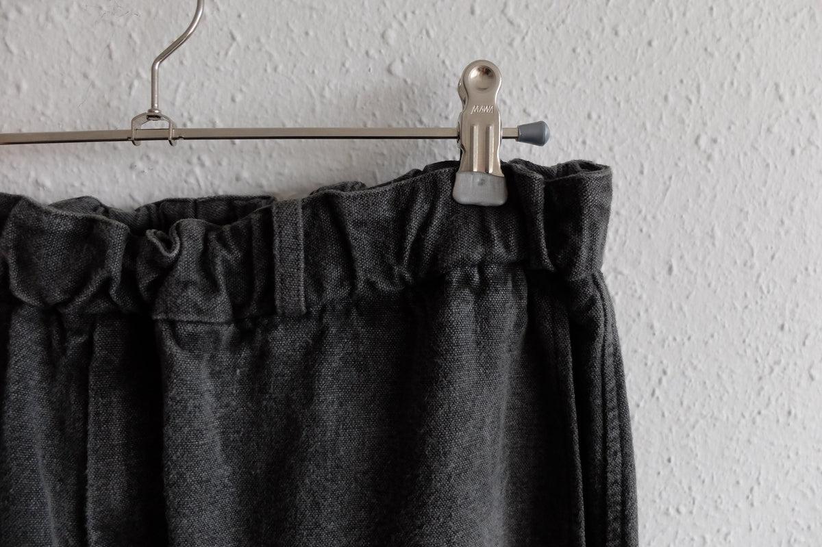 MITTAN / 亜麻苧麻ロングパンツ 炭 PT-91 / unisex