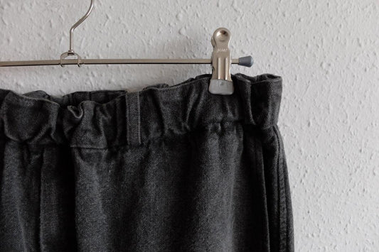 MITTAN / 亜麻苧麻ロングパンツ 炭 PT-91 / unisex