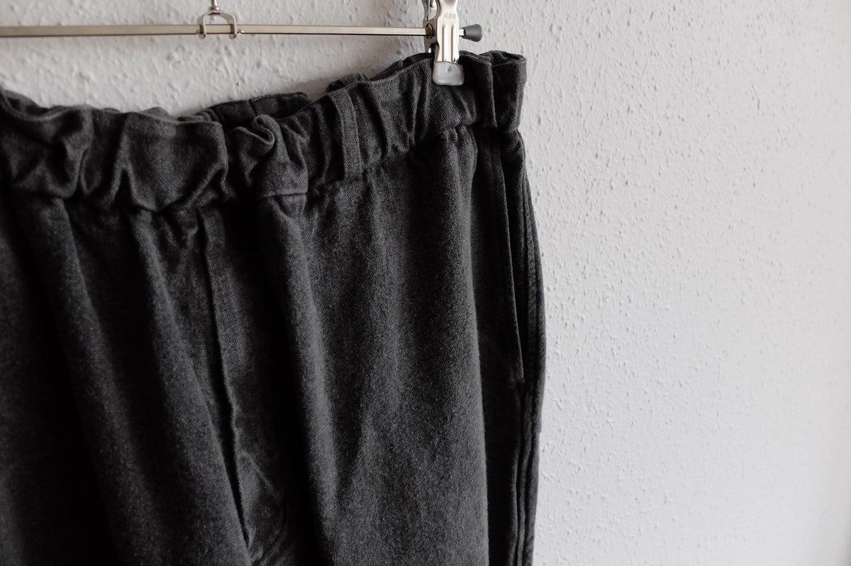 MITTAN / 亜麻苧麻ロングパンツ 炭 PT-91 / unisex