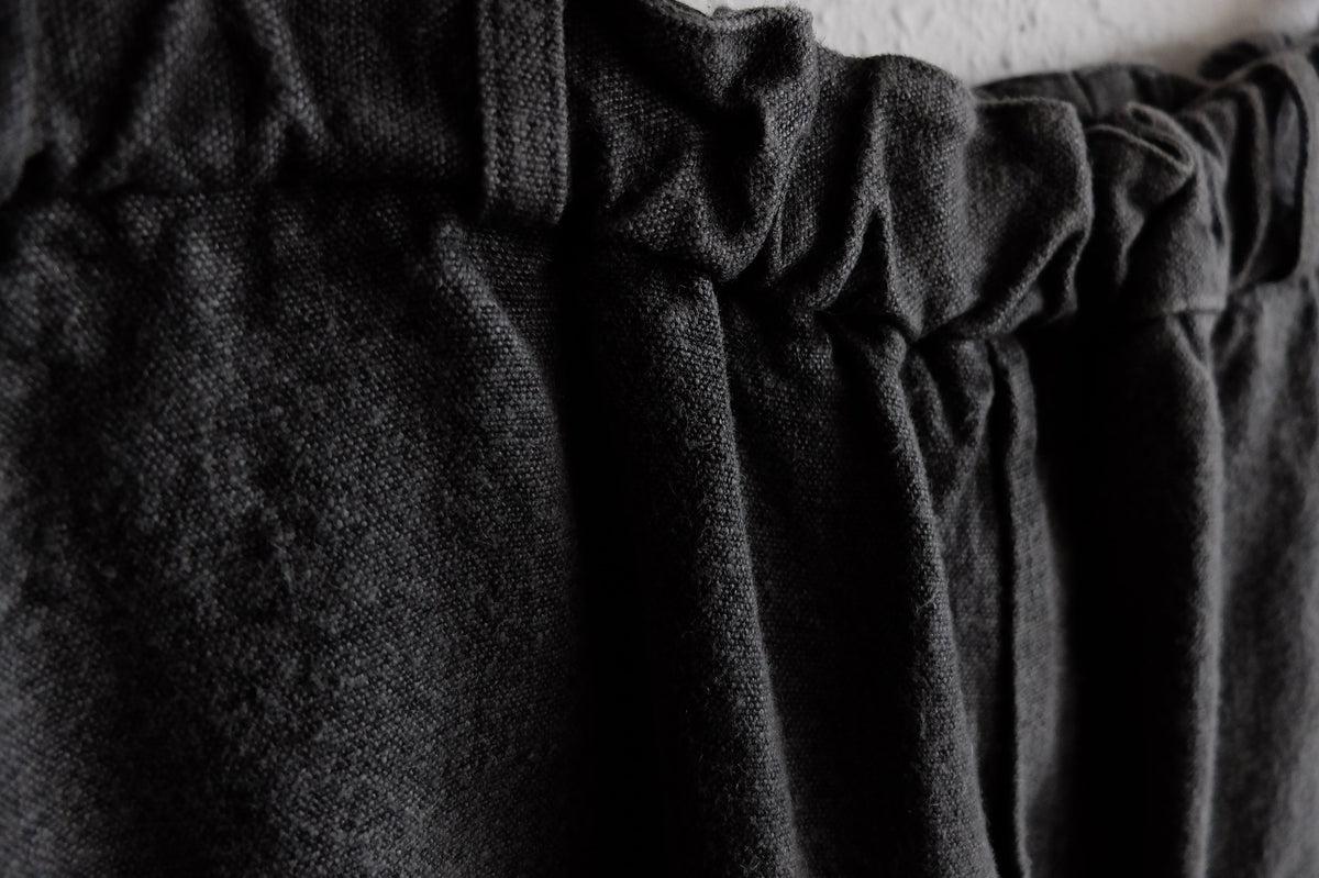 MITTAN / 亜麻苧麻ロングパンツ 炭 PT-91 / unisex