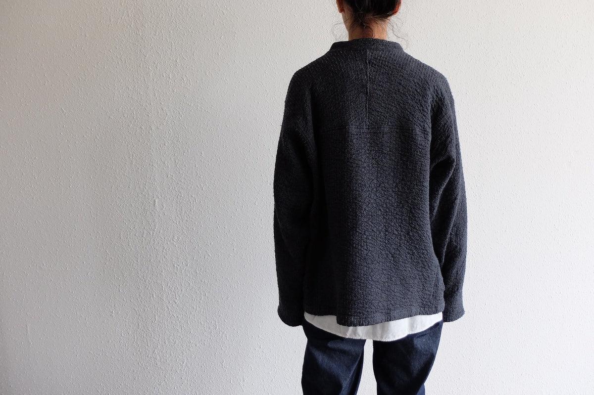 MITTAN / 中わた刺し子織ジャケット 灰 JK-64 / unisex