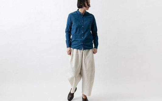 MITTAN / 竹パンツ ベンガラ白 PT-147B / unisex