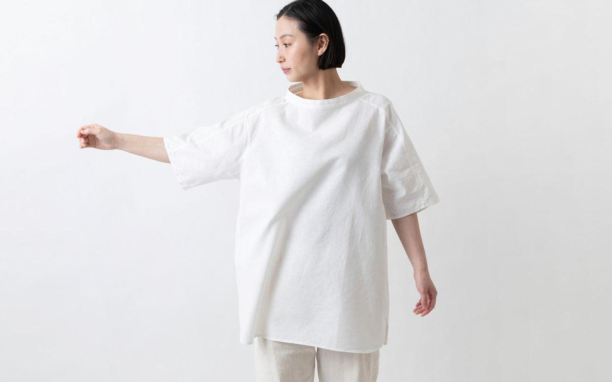 MITTAN / 竹プルオーバー 白 SH-89 / unisex