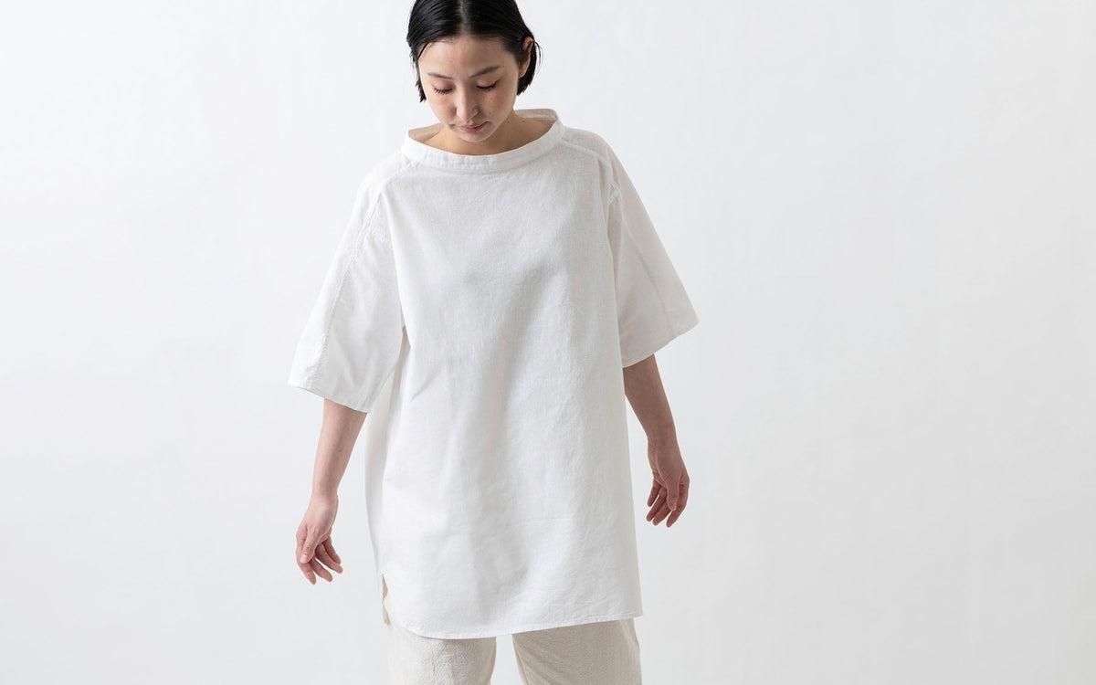 MITTAN / 竹プルオーバー 白 SH-89 / unisex