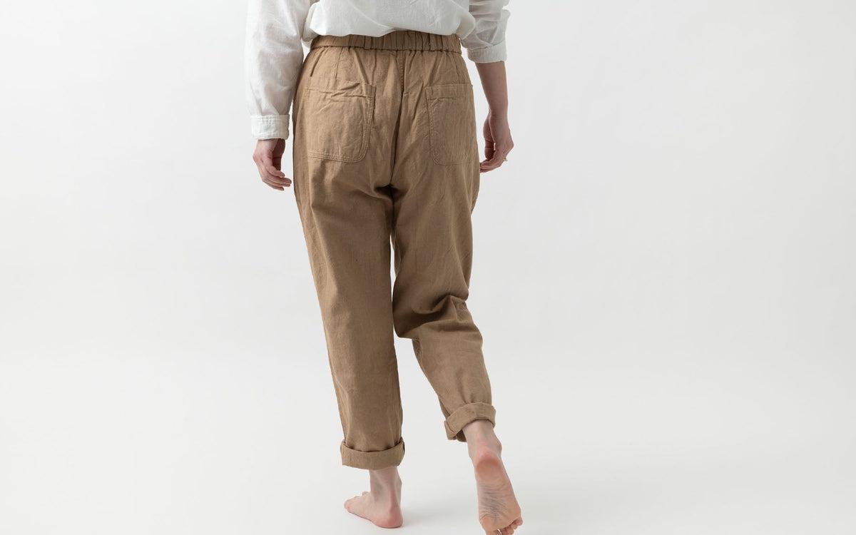 MITTAN / 竹ロングパンツ 黒 PT-78 / unisex