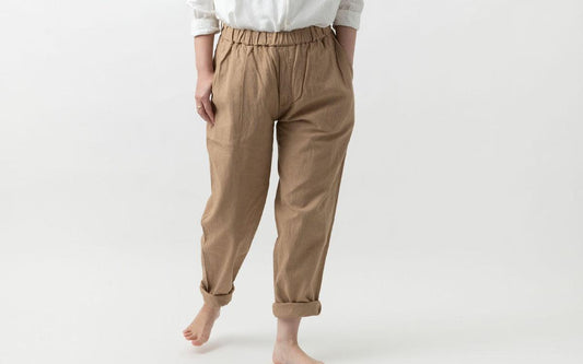 MITTAN / 竹ロングパンツ 胡桃 PT-78C / unisex