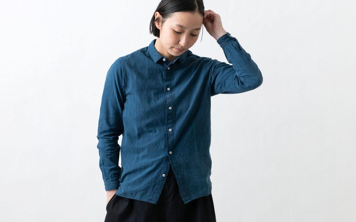 MITTAN / カディシャツ 藍 SH-81C / unisex