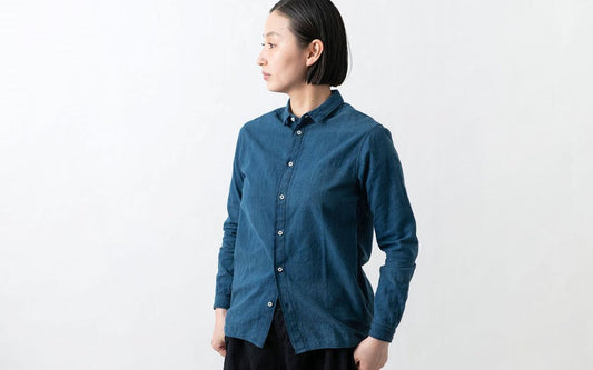 MITTAN / カディシャツ 藍 SH-81C / unisex