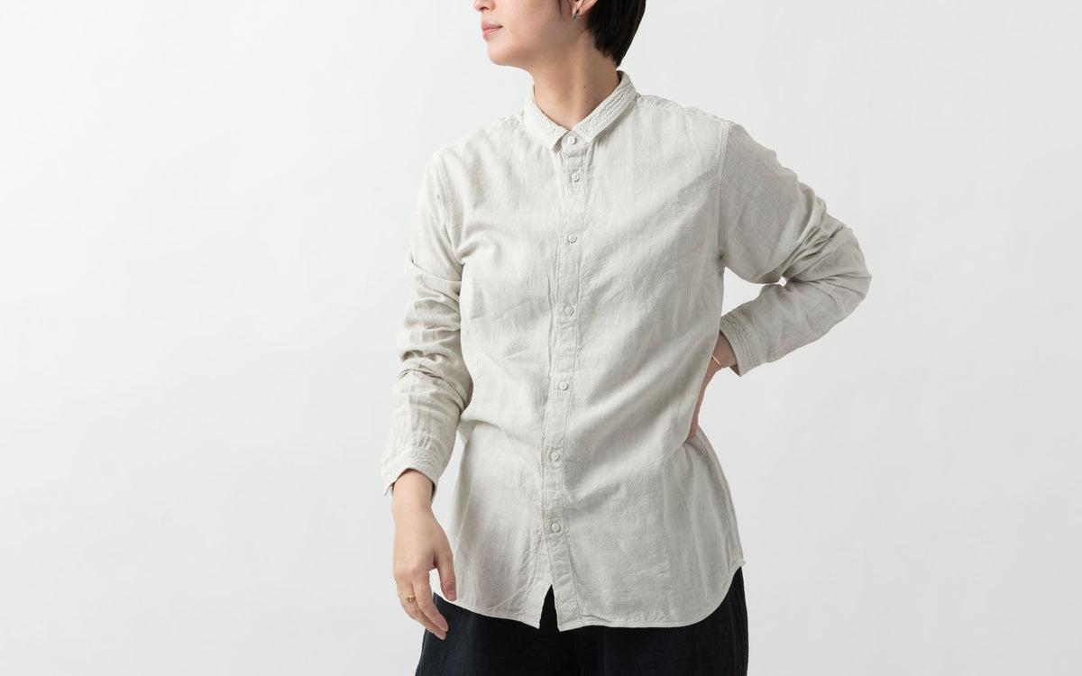 MITTAN / カディシャツ（補強）ベンガラ白 SH-81BH / unisex