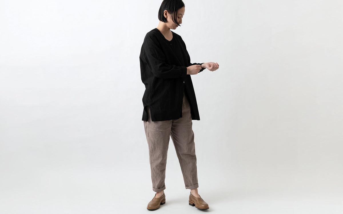 MITTAN / カディワイドシャツ（補強） 黒 SH-17H / unisex