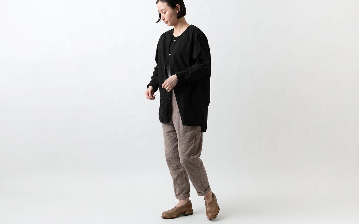 MITTAN / カディワイドシャツ（補強） 黒 SH-17H / unisex