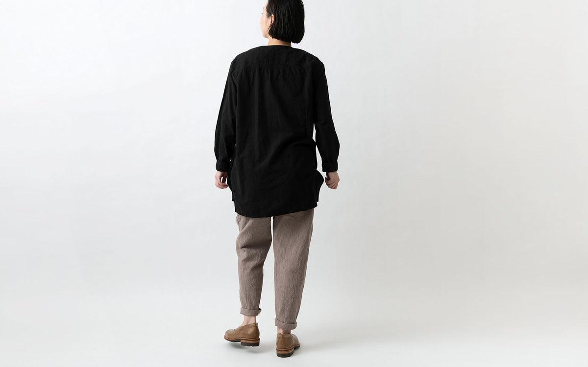 MITTAN / カディワイドシャツ（補強） 黒 SH-17H / unisex