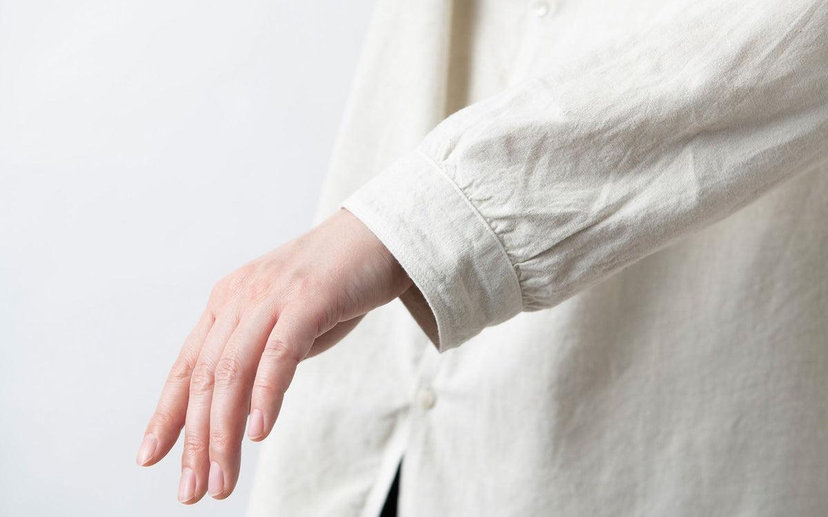 MITTAN / カディワイドシャツ（補強） ベンガラ白 SH-17BH / unisex