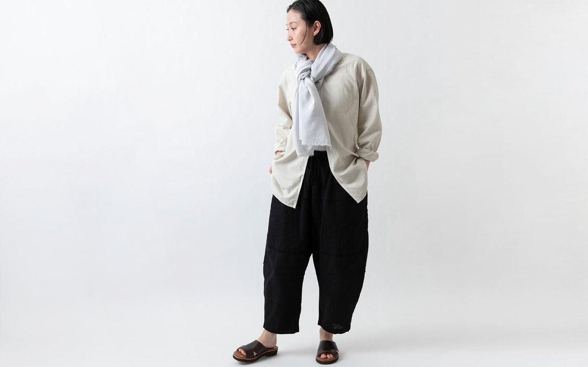 MITTAN / カディワイドシャツ（補強） ベンガラ白 SH-17BH / unisex