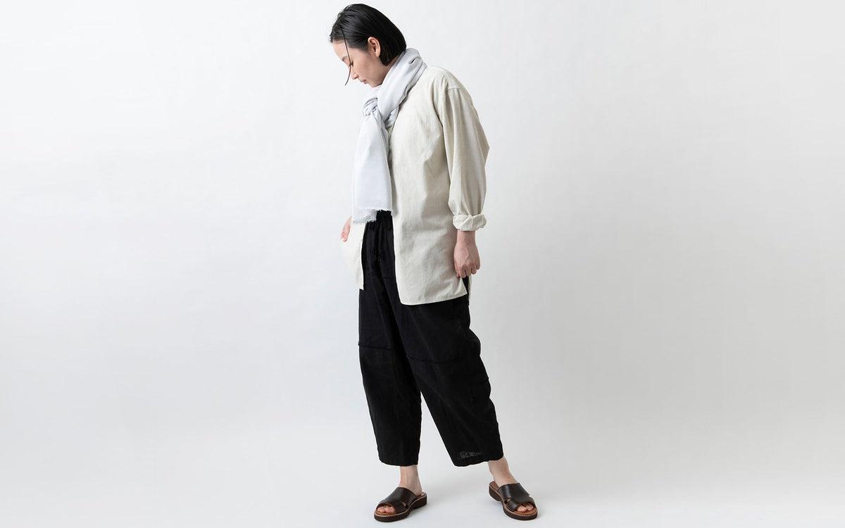 MITTAN / カディワイドシャツ（補強） ベンガラ白 SH-17BH / unisex