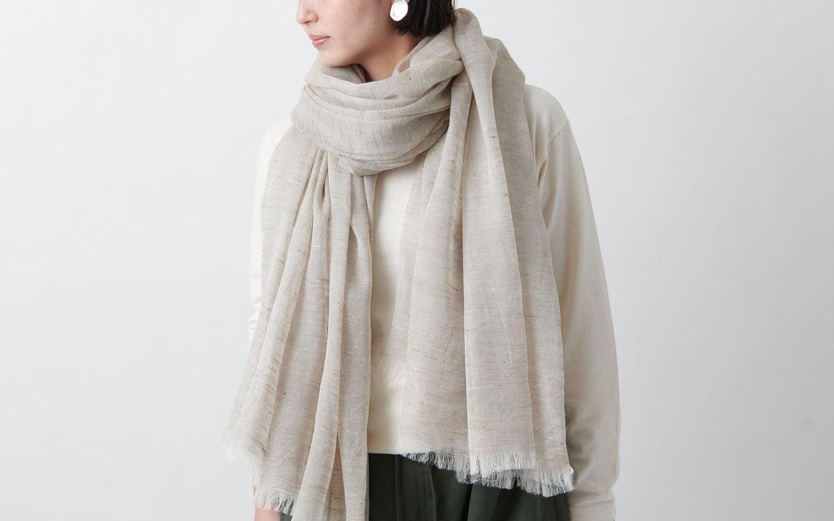 MITTAN / ナーシシルクショール 草木染め 阿仙 SC-28C / unisex