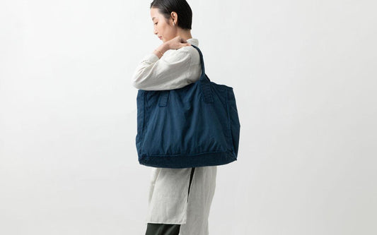 MITTAN / レイヤードバッグ大 藍×胡桃 BA-10C