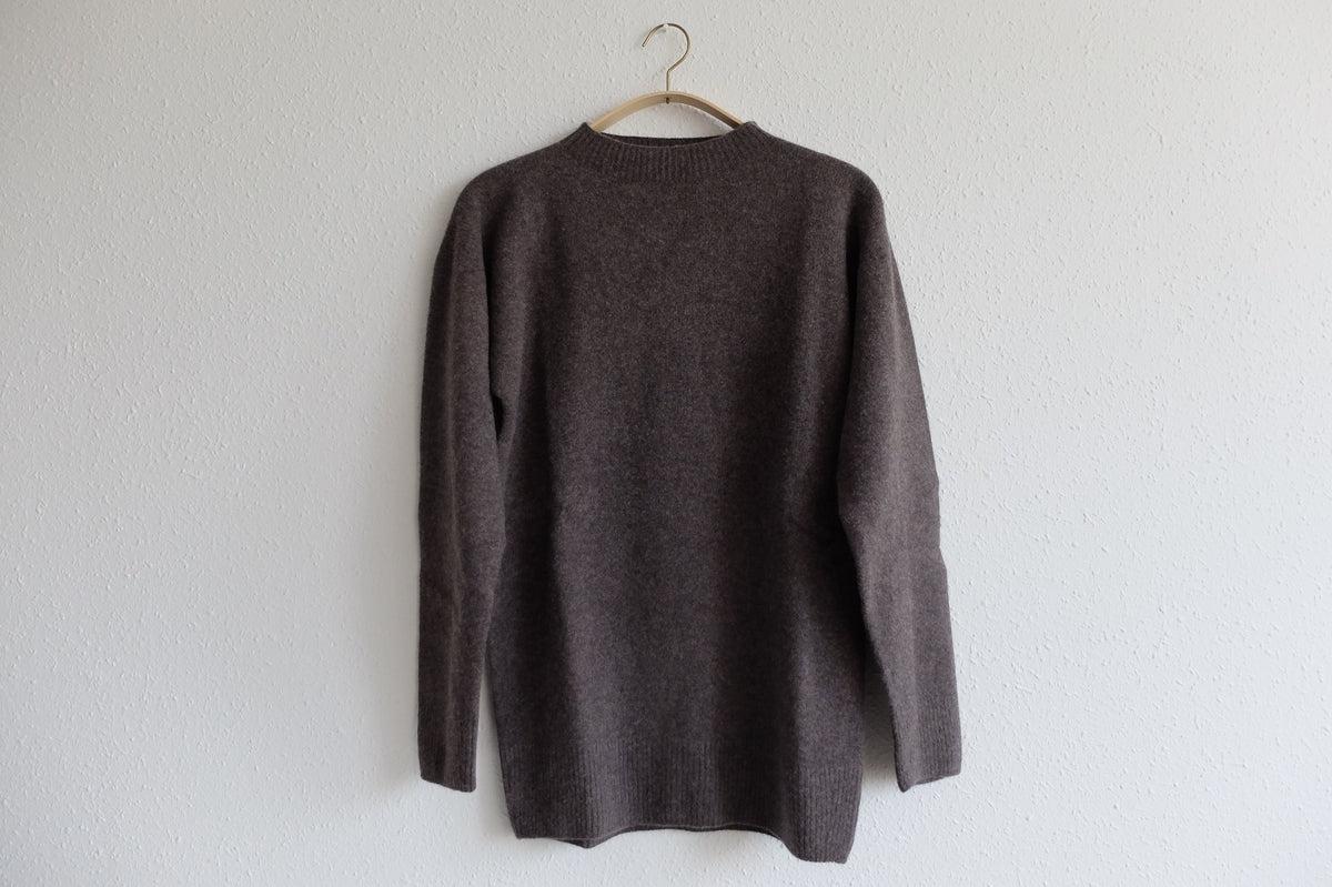 MITTAN / ウルグアイウールセーター 茶 KN-20 / unisex