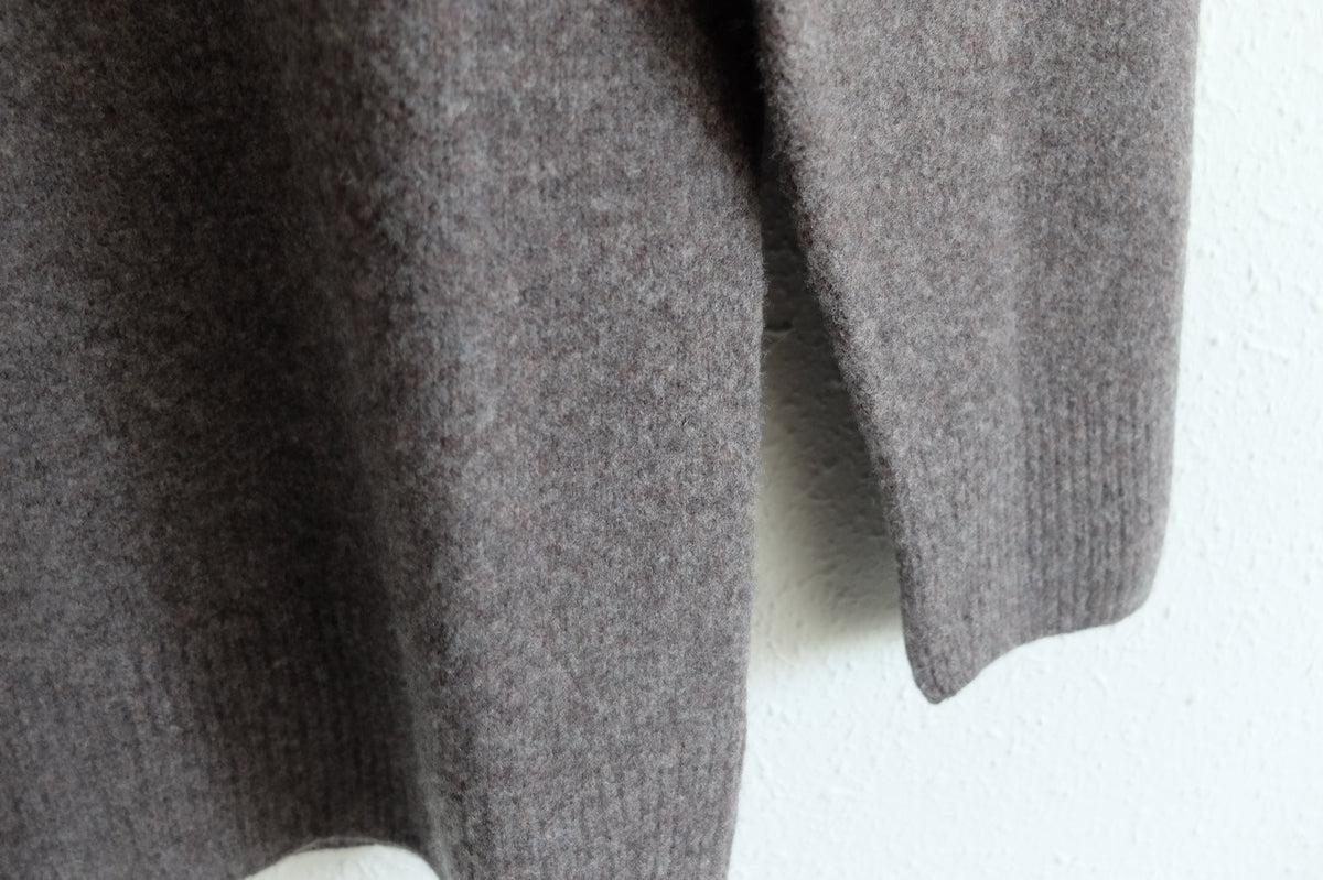 MITTAN / ウルグアイウールセーター 茶 KN-20 / unisex