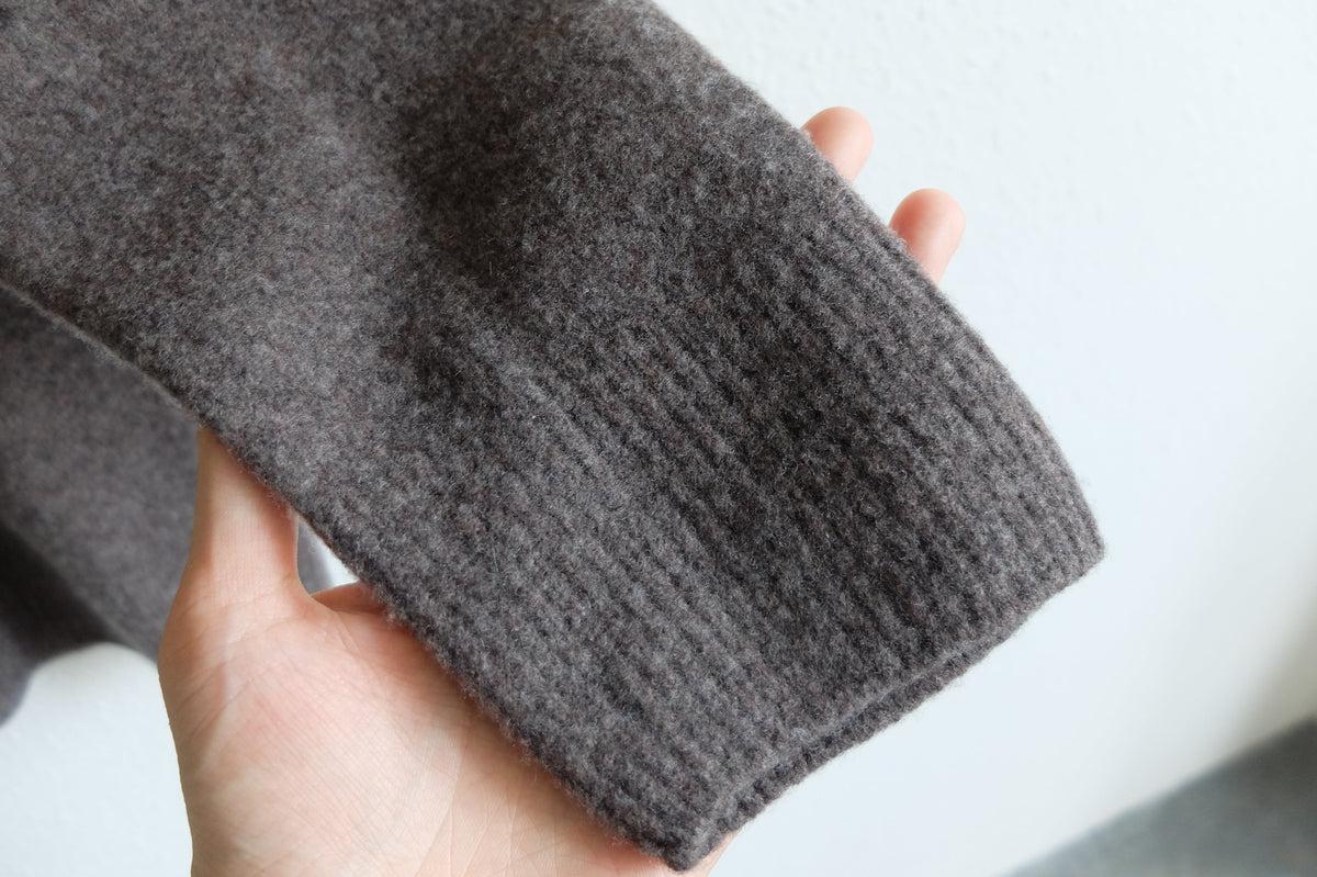 MITTAN / ウルグアイウールセーター 茶 KN-20 / unisex