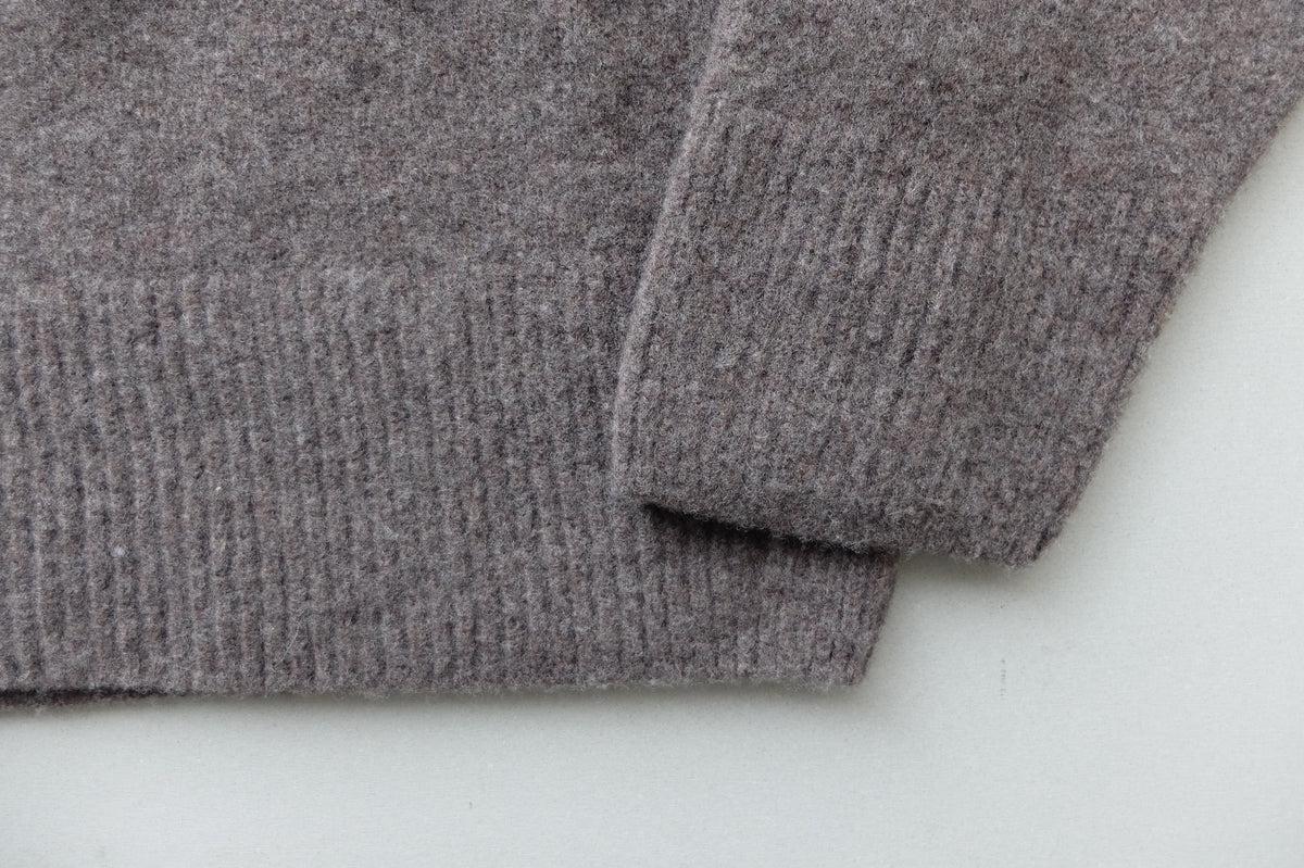 MITTAN / ウルグアイウールセーター 茶 KN-20 / unisex