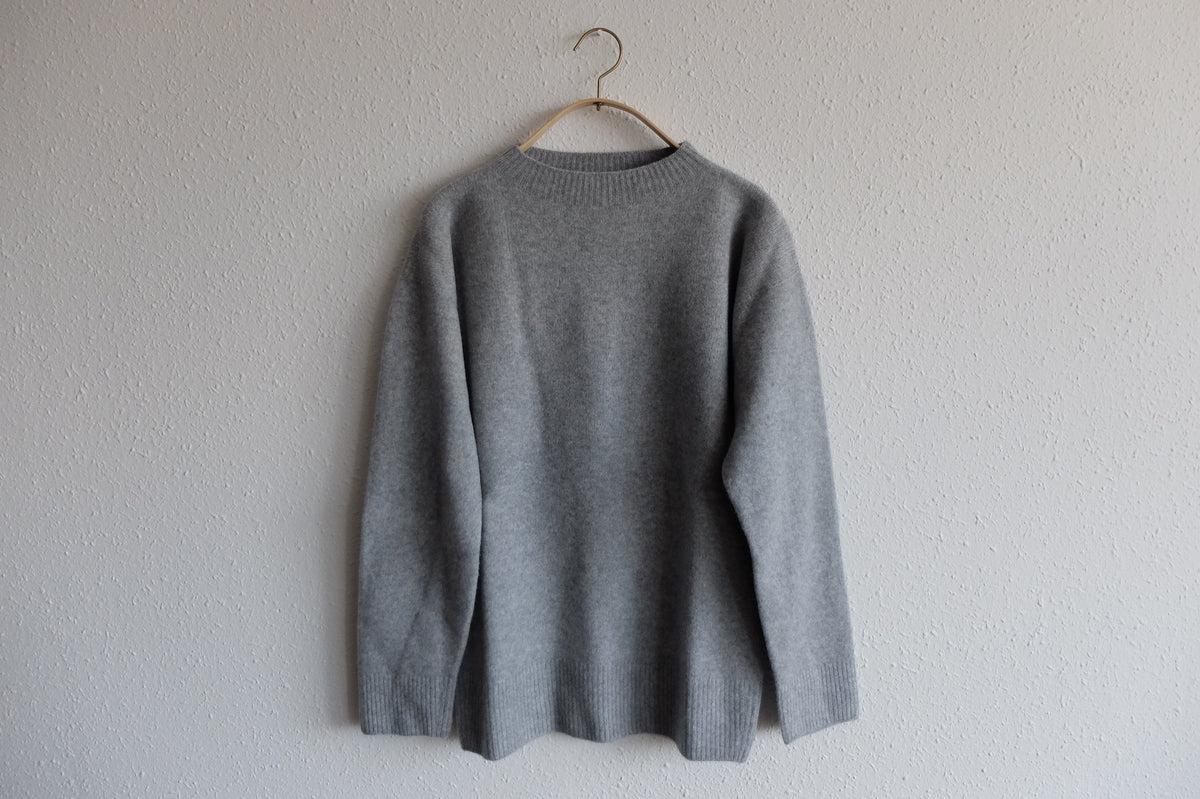 MITTAN / ウルグアイウールセーター 灰 KN-20 / unisex