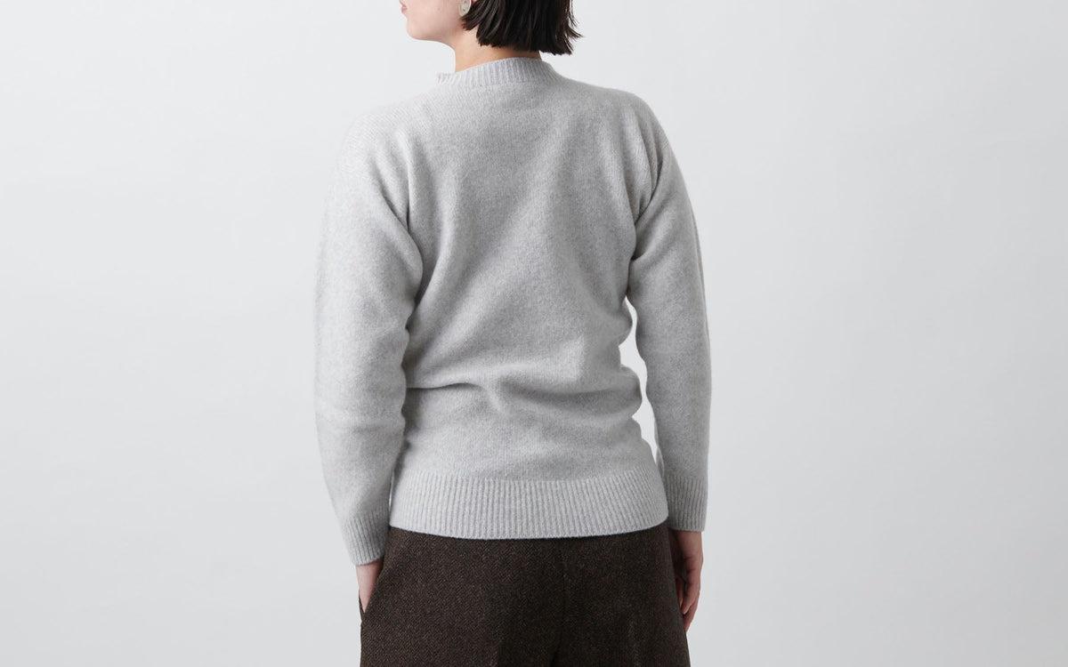 MITTAN / ウルグアイウールセーター 灰 KN-20 / unisex