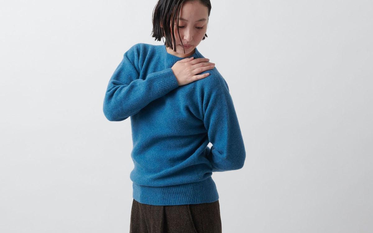 MITTAN / ウルグアイウールセーター 灰 KN-20 / unisex