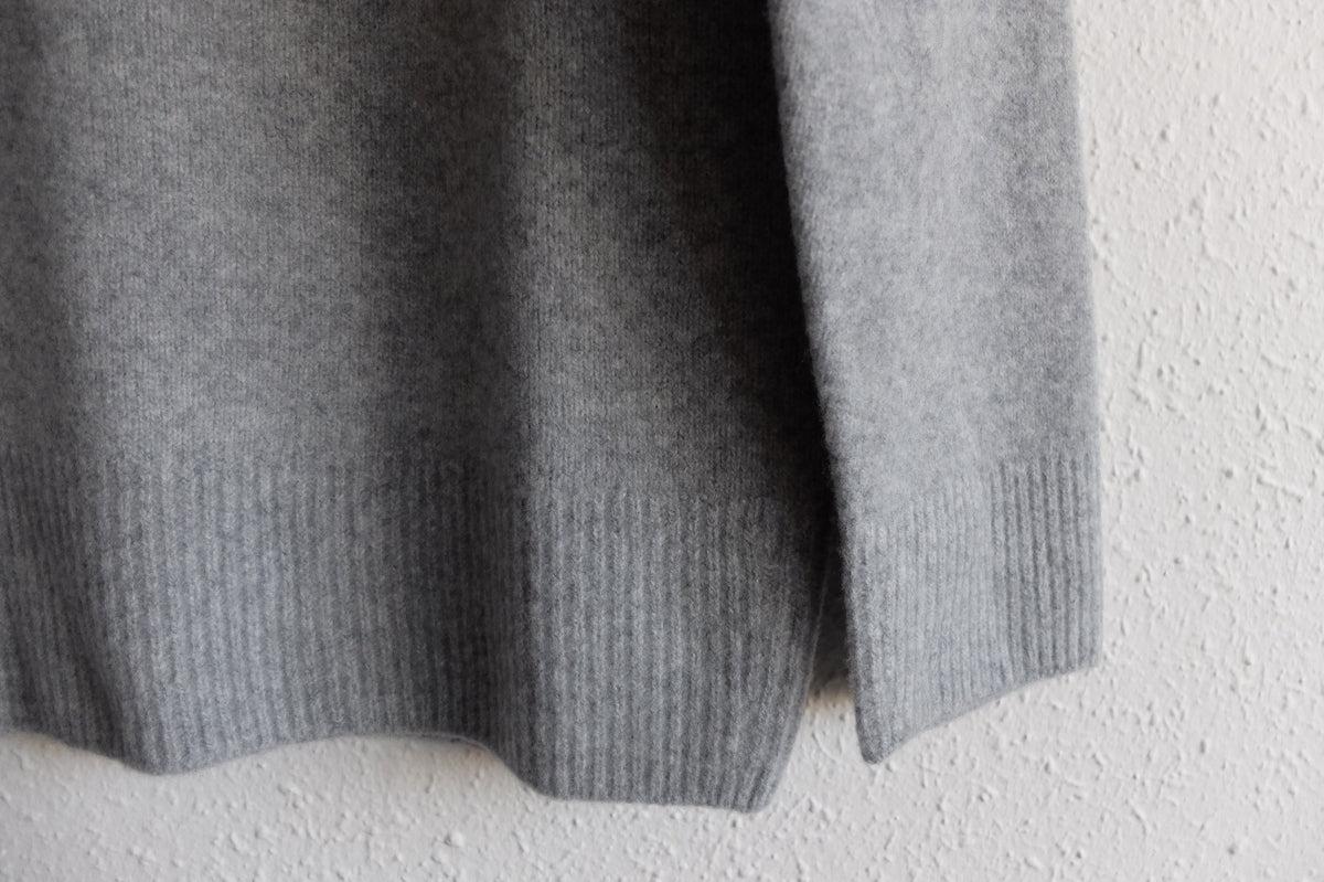 MITTAN / ウルグアイウールセーター 濃灰 KN-20 / unisex