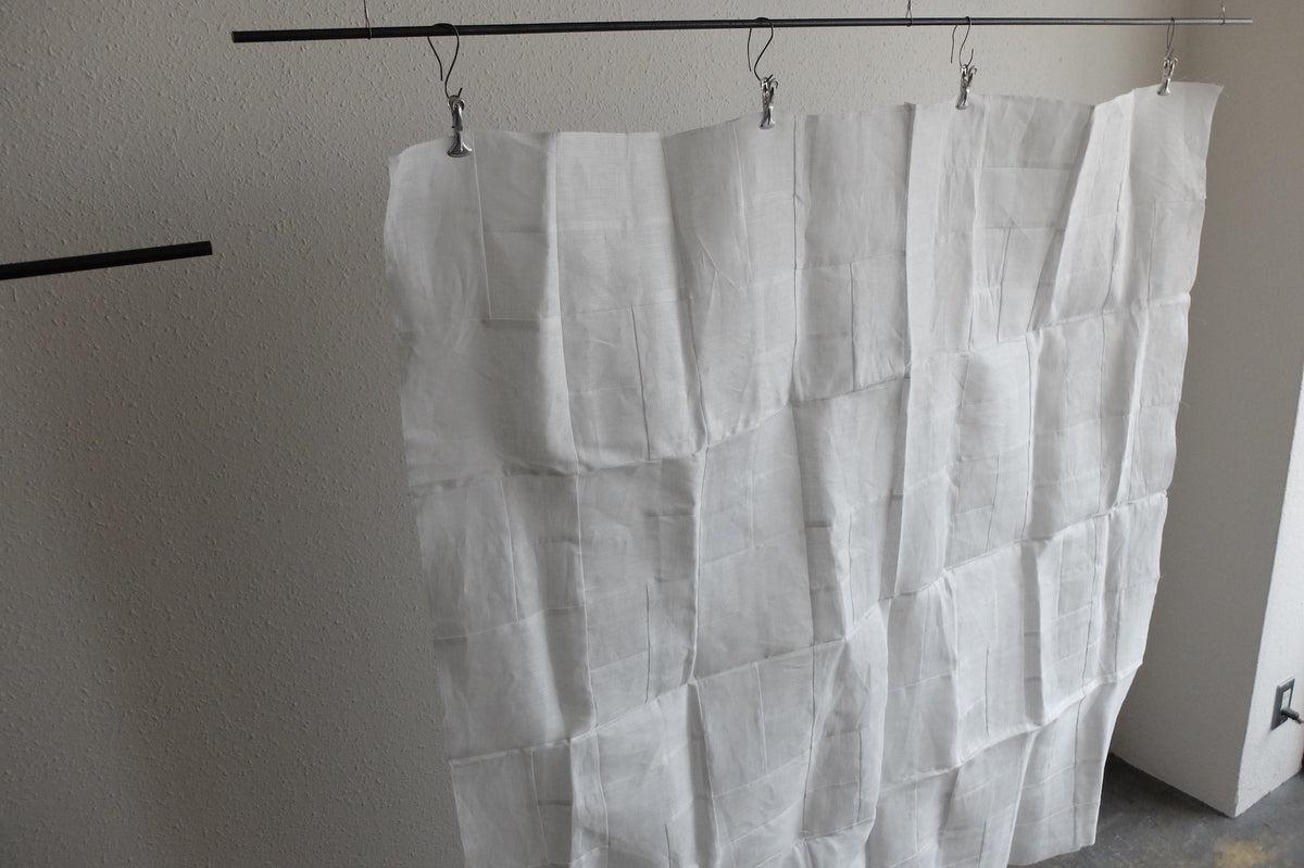 MITTAN×PINT / 端切れパッチワーク / 大麻・白 / 130×130cm