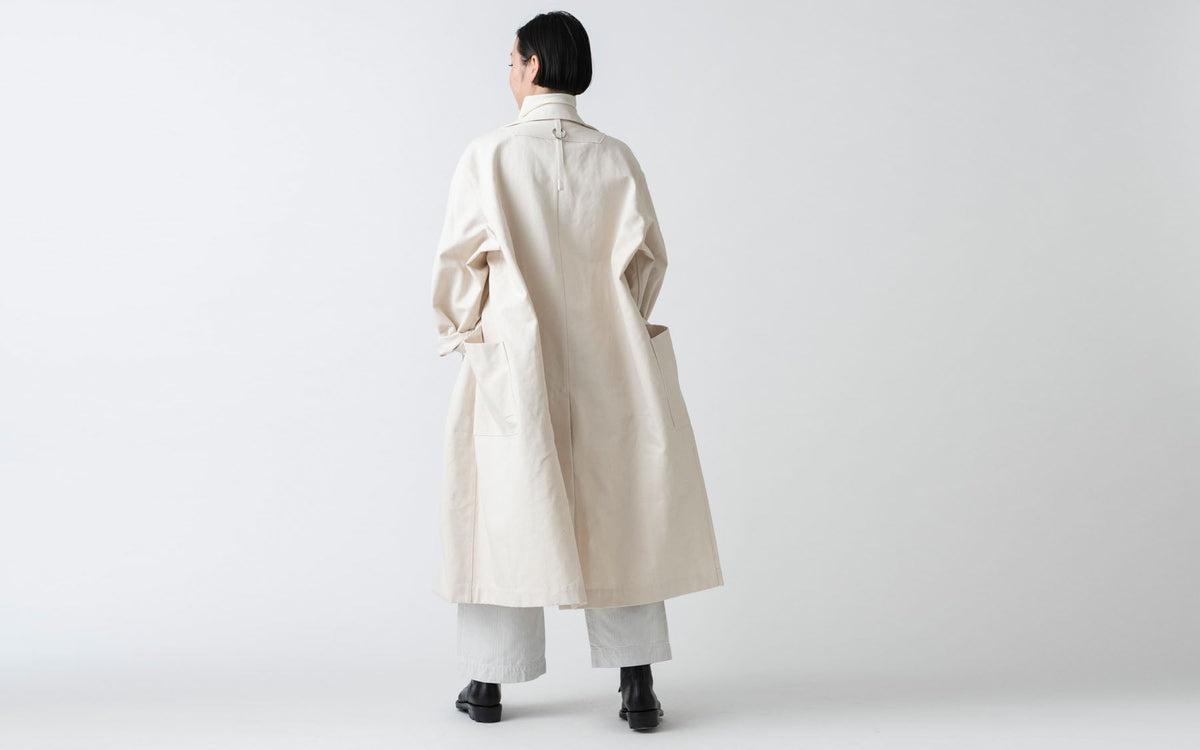 木間服装製作 coat コットン帆布 black｜unisex freesize