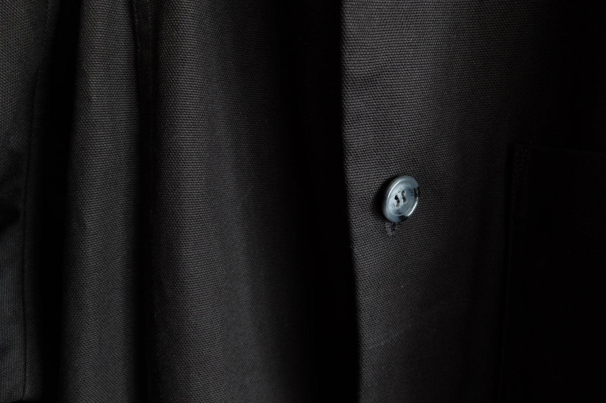 木間服装製作 coat コットン帆布 black｜unisex freesize