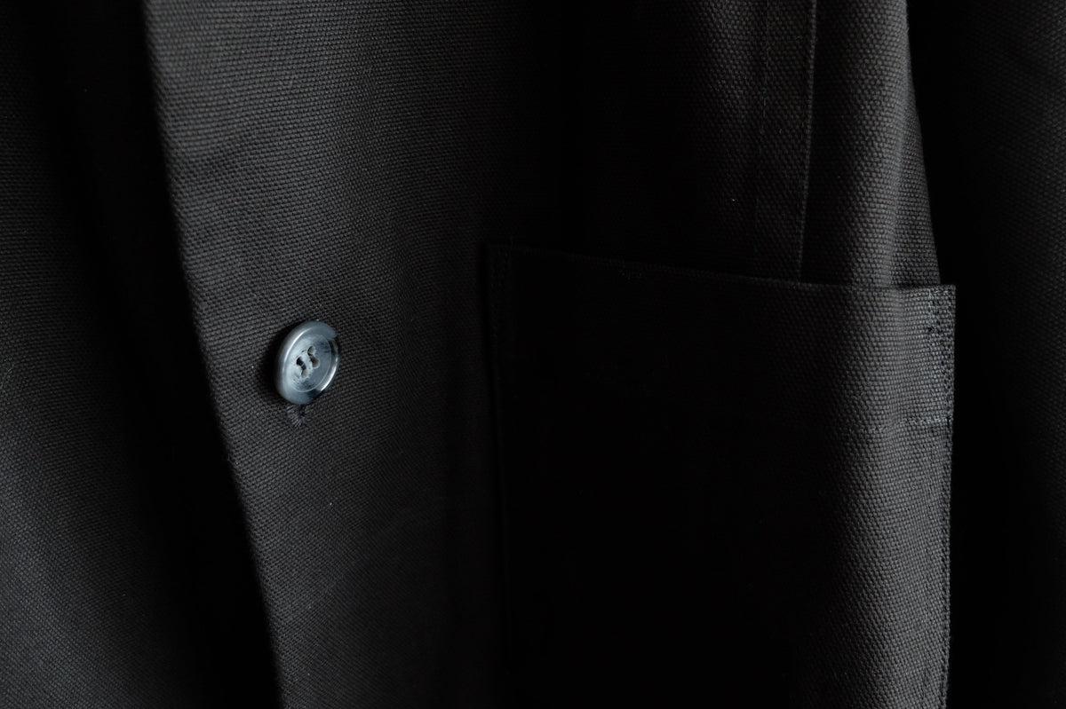 木間服装製作 coat コットン帆布 black｜unisex freesize