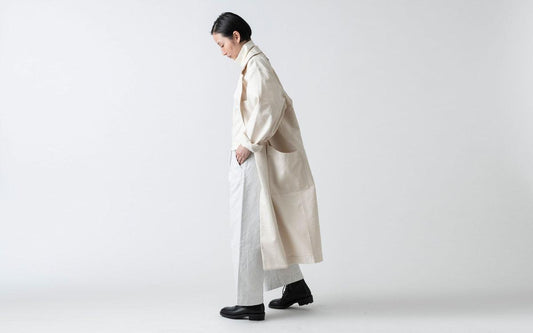 木間服装製作 coat コットン帆布 offwhite|unisex freesize