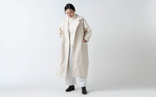 木間服装製作 coat コットン帆布 offwhite|unisex freesize