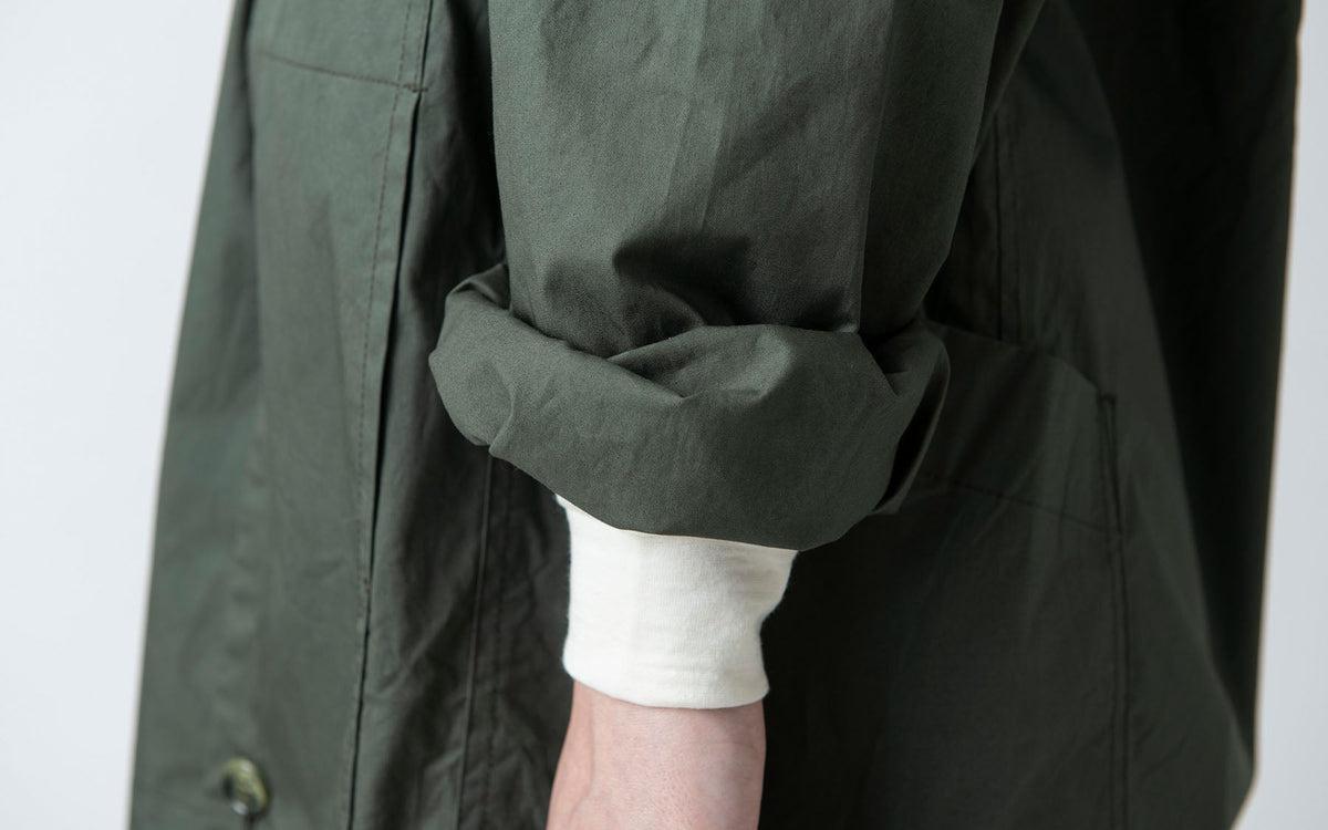 木間服装製作 coat コットンタイプライター beige｜unisex freesize