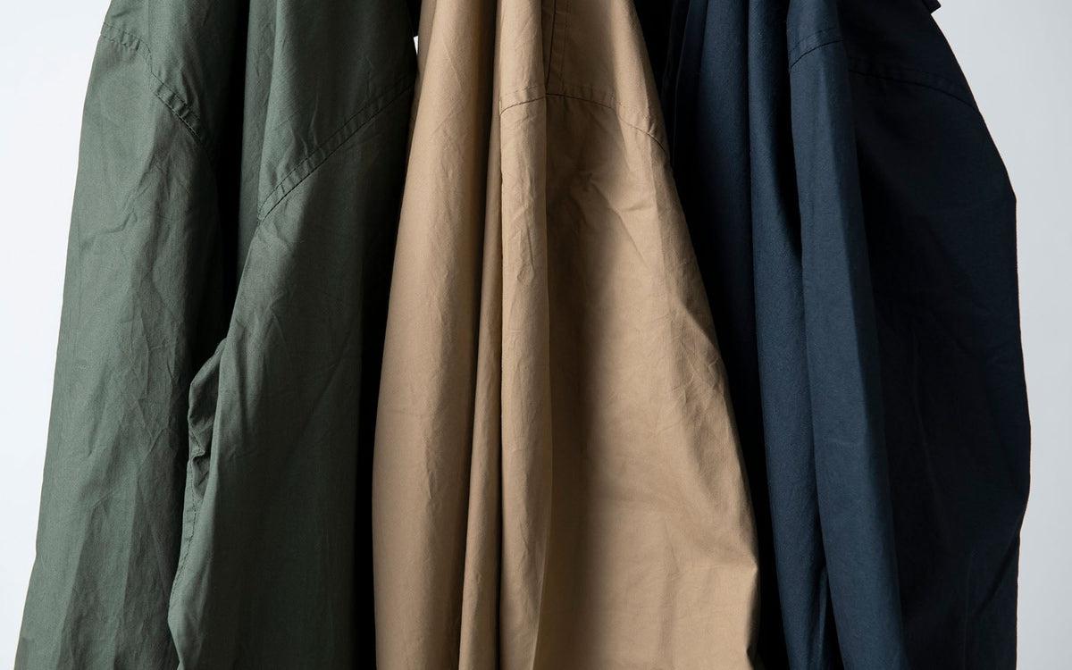 木間服装製作 coat コットンタイプライター beige｜unisex freesize